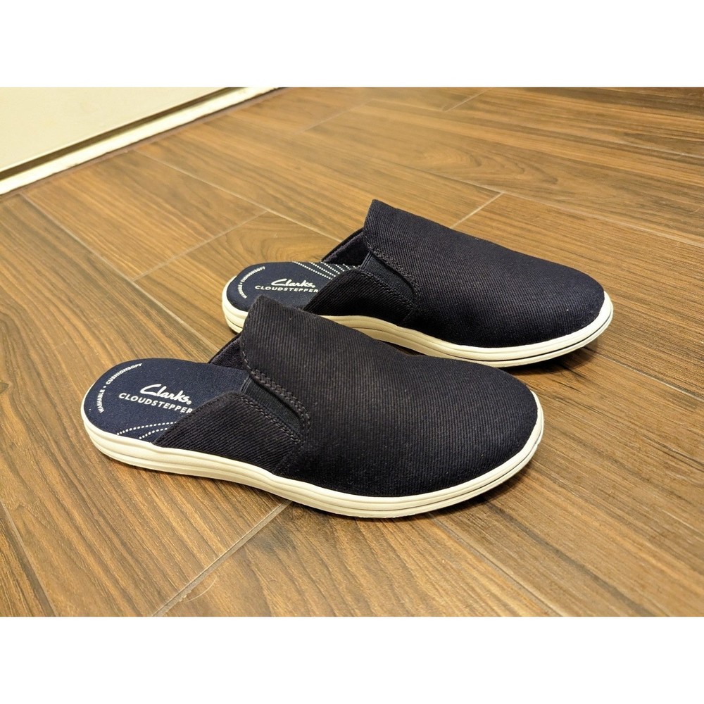 Clarks Cloudstepper Breeze Shore Mules Shoes - Picture 9 of 10